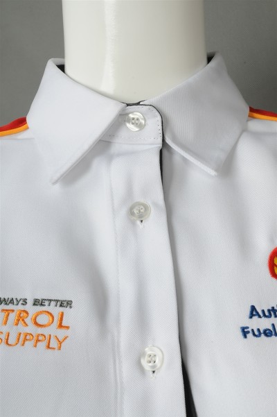 DS074 to sample making women's darts team shirt design short sleeve repair waist darts team shirt uniform company darts team shirt detail view-6